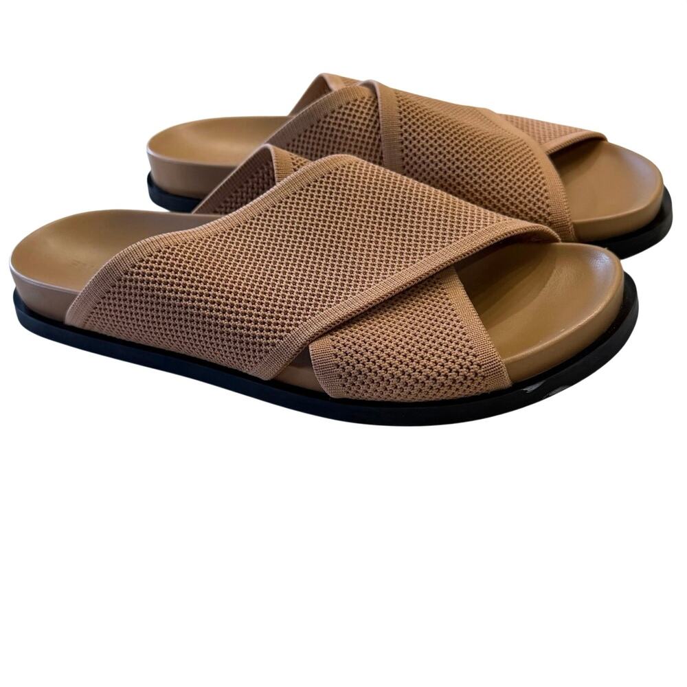 Everlane The ReKnit Form Crossover Sandal in Caramel Size 8